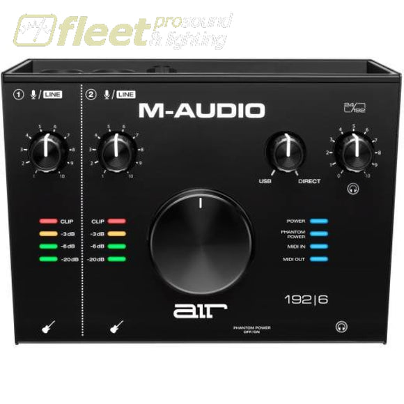 M-Audio AIR192X6 2-In/2-Out 24/192 USB Audio/MIDI Interface USB AUDIO INTERFACES