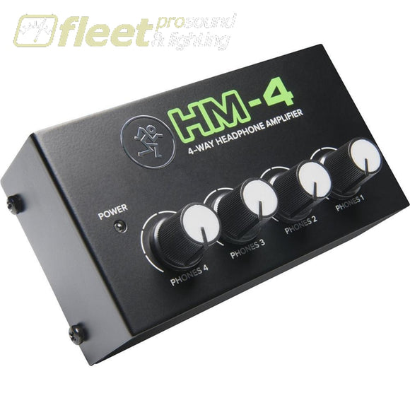 Mackie Hm-4 4-Way Headphone Amplifier Headphone Amps