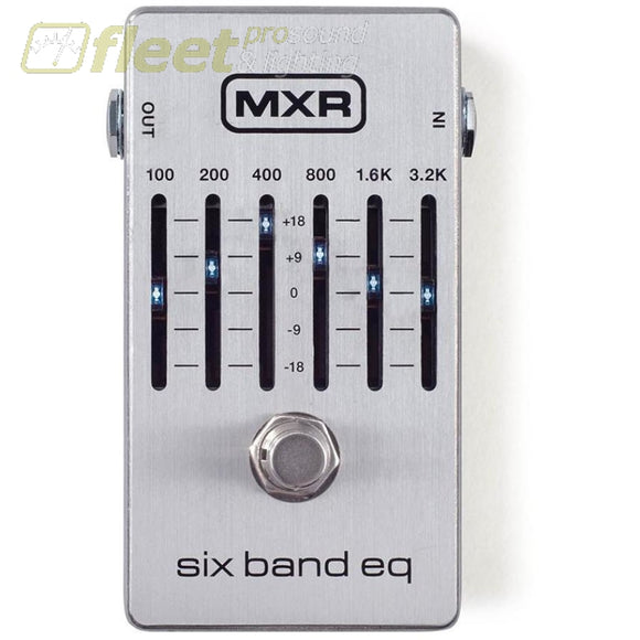 Mxr® M109S Six Band Eq Guitar Effect Pedal Guitar Equalizer Pedals