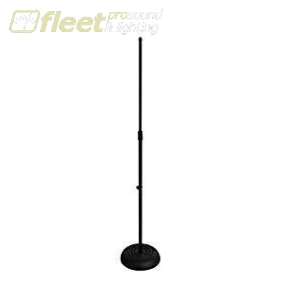 Onstage Ms7201B Straight Mic Stand - Black Round Base Mic Stands