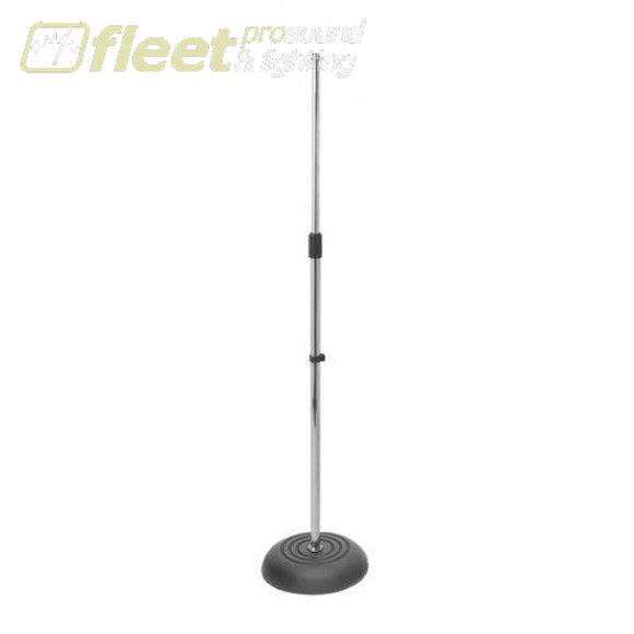Onstage Ms7201C Straight Mic Stand - Chrome Round Base Mic Stands