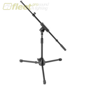 Onstage MS7411TB Short Mic Stand with Telescopic Boom Black MIC STANDS