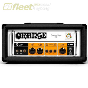 Orange Cs50H-Bk Custom Shop 50W Head-Black Guitar Amp Heads
