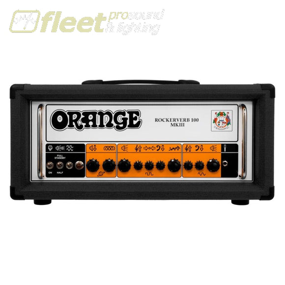 Orange Rk100H-Bk Mkiii 100 Watt El34 Twin Channel Guitar Head - Black Guitar Amp Heads