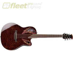 Ovations Ce48P-Tge Celebrity Elite Plus Super Shallow Tiger Eye 6 String Acoustic With Electronics