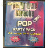 Party Tyme Karaoke Pop Party 4 PACK (64 SONGS!) KARAOKE DISCS