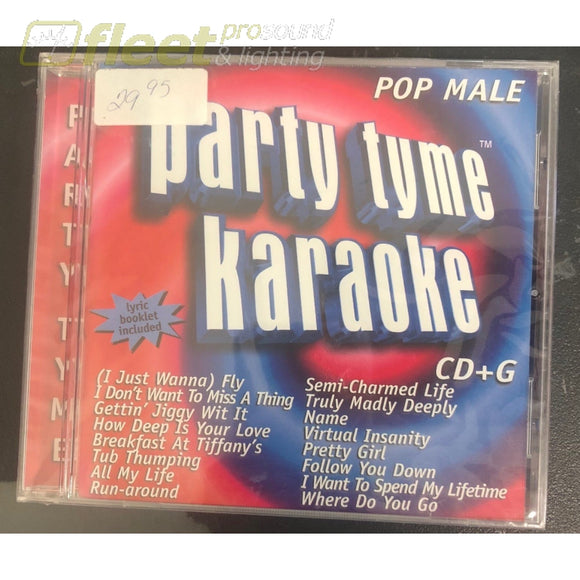 Party Tyme Karaoke SYB-1050 Pop Male KARAOKE DISCS