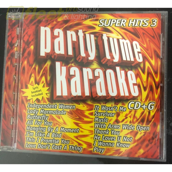 Party Tyme Karaoke SYB-1063 Super Hits #3 KARAOKE DISCS
