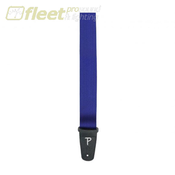 Perri’s Leather NWS20I-1808 2’ Poly Guitat Strap - Blue STRAPS