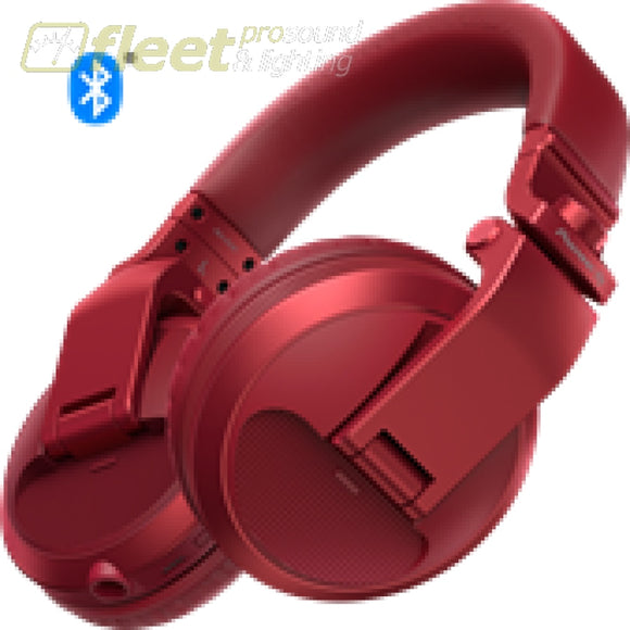 Pioneer Hdj-X5Bt-R Bluetooth Version Of Hdj-X5 In Red Dj Headphones