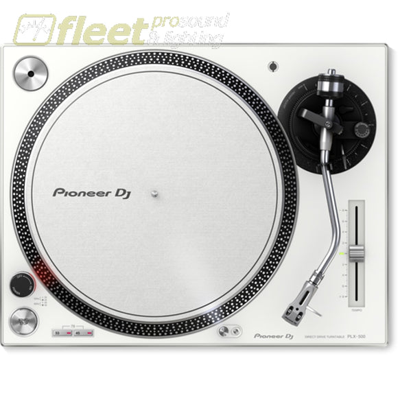 Pioneer Plx-500-W Direct Drive Turntable - White With Usb & Phone-Line Outputs Direct Drive Turntables