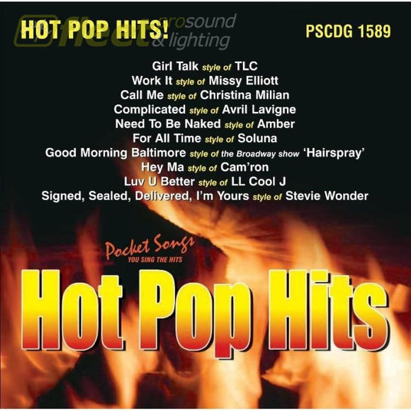 Pocket Songs Pscdg1589 Hot Pop Hits M/f Karaoke Discs