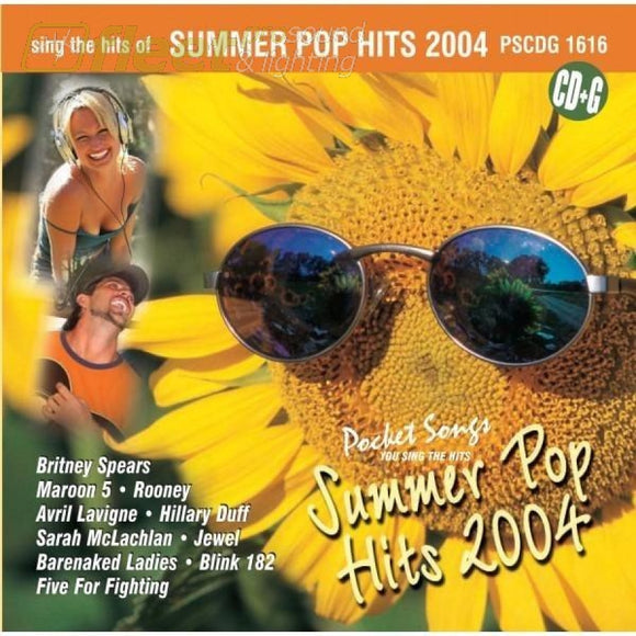 Pocket Songs Pscdg1616 Summer Pop Hits 2004 Karaoke Discs