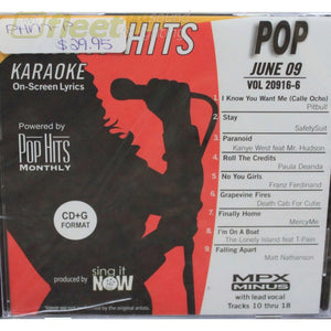 Pop Hits Monthly Pop Phmp0906 Pop June 2009 Karaoke Discs