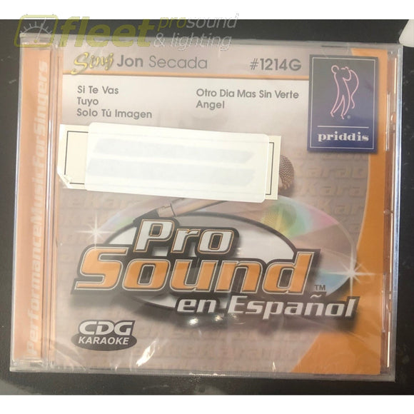 Priddis PR1214 Jon Secada Karaoke CD (Spanish) KARAOKE DISCS
