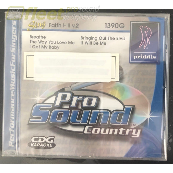 Priddis PR1390 Faith Hill Volume 2 Karaoke CD KARAOKE DISCS