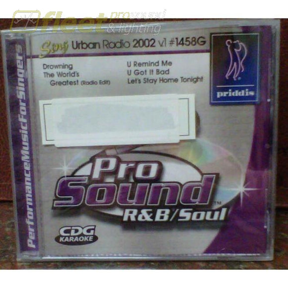 Priddis Pr1458 Urban Radio 2002 Vol.1 Karaoke Discs
