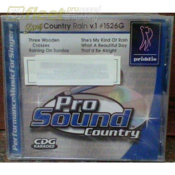 Priddis Pr1526 Country Rain Vol.1 Karaoke Discs