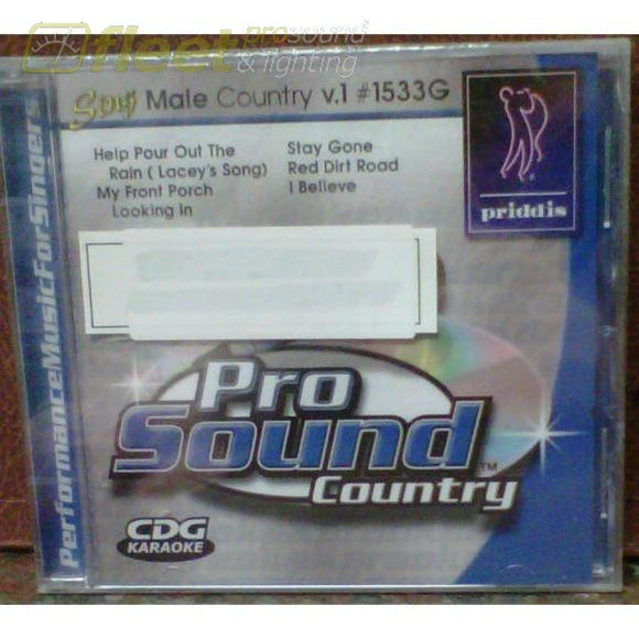 Priddis Pr1533 Male Country Vol.1 Karaoke Discs