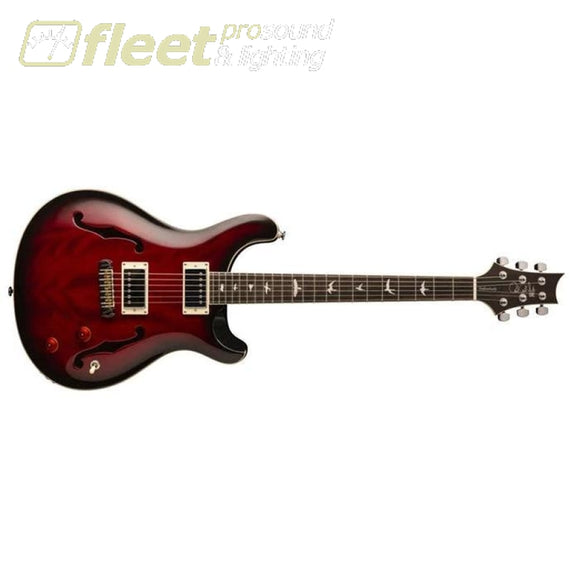 PRS HBECBFR SE HollowBody Standard Guitar - Fire Red Burst (2020 Model) SOLID BODY GUITARS
