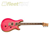 PRS SE Custom 24 CU44BQ Rosewood Fretboard Guitar - Bonnie Pink/ Natural Back (2021 Model) SOLID BODY GUITARS