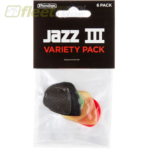 Pvp103 Variety Pick Pack Assorted Jazz Iii 6 Players Picks