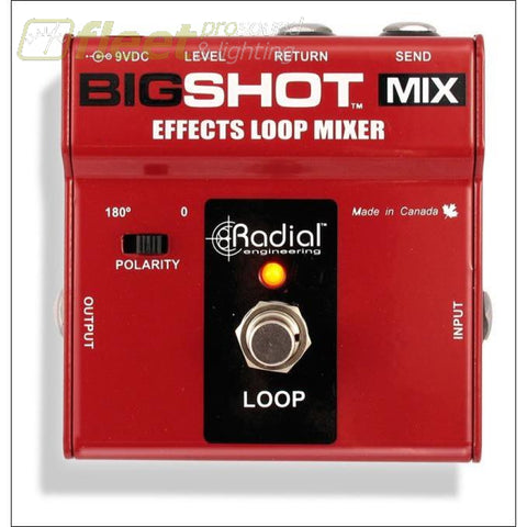 radial guitar pedals Radial Engineering BigShot Mix Effects Loop Mixer