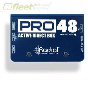 Radial Pro48 High Resolution Active Direct Box Di Boxes