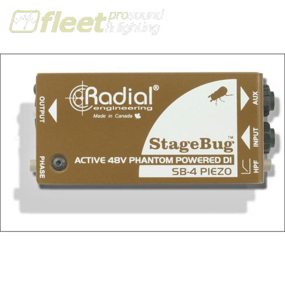 Radial Stagebug Sb-4 Piezo Active Direct Box Di Boxes