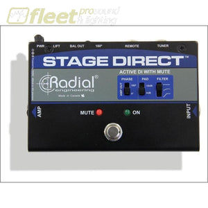 Radial STAGEDIRECT Active DI with Footswitch and Tuner Out DI BOXES