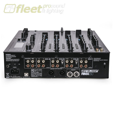 Reloop RMX-60-DIGITAL 4+1 Channel DJ Mixer – Fleet Pro Sound