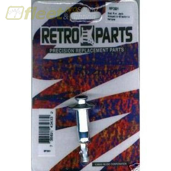 Retro Parts Guitar End Pin Jack - Chrome - Rp390C Guitar Parts