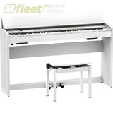 ROLAND F701-CB DIGITAL PIANO WITH BENCH - WHITE DIGITAL PIANOS