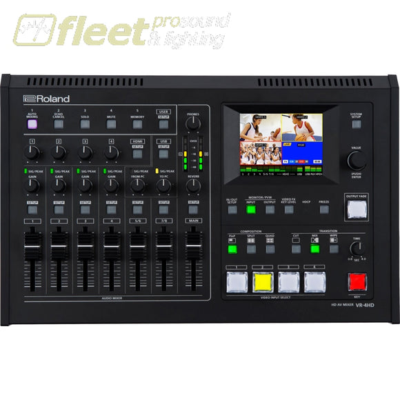 Roland VR-4HD 4-Channel AV Mixer with USB & Stream MIXERS UNDER 24 CHANNEL