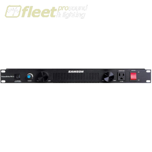 Samson PB15 PowerBrite Rackmount Power Center with LED Lighting – Fleet ...