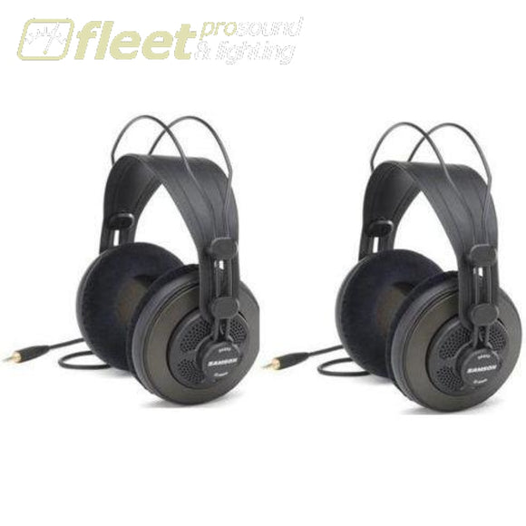 Samson Sr850 Studio Reference Headphones ( 2 Pairs ) Studio Headphones