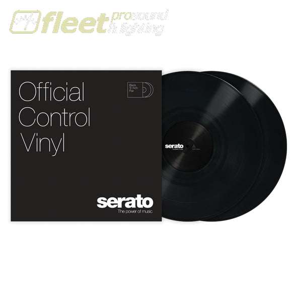 Serato 10 Control Vinyl Pair (2) - Mutiple Colours Available BLACK DIRECT DRIVE TURNTABLES