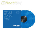Serato 10 Control Vinyl Pair (2) - Mutiple Colours Available BLUE DIRECT DRIVE TURNTABLES