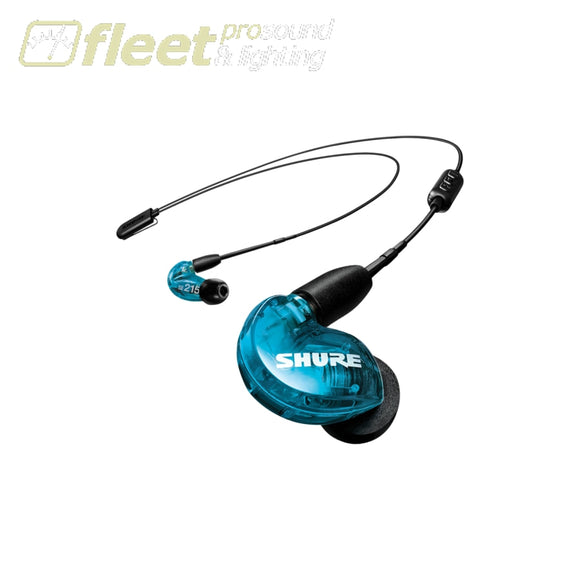 Shure SE215SPS Professional Sound Isolating Earphones - Blue DJ HEADPHONES