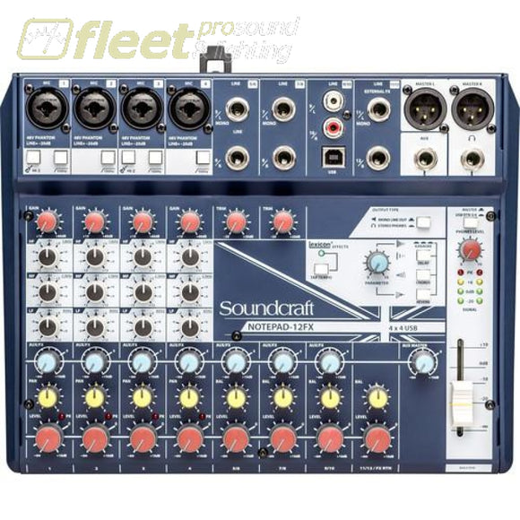 Soundcraft NOTEPAD-12FX 12-Channel Mixer MIXERS UNDER 24 CHANNEL