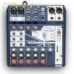 Soundcraft Notepad-8FX Small-format Analog Mixing Console with USB I/O and Lexicon Effects MIXERS UNDER 24 CHANNEL