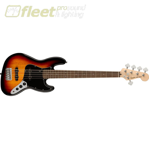 Squier Affinity Series Jazz Bass V 5-String Electric Guitar Laurel Fingerboard 3-Color Sunburst - 0378651500 5 STRING BASSES