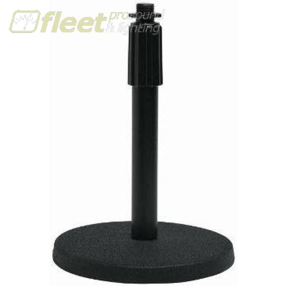 Stageline Ds70Bk Table Top Round Base Microphone Stand Mic Stands