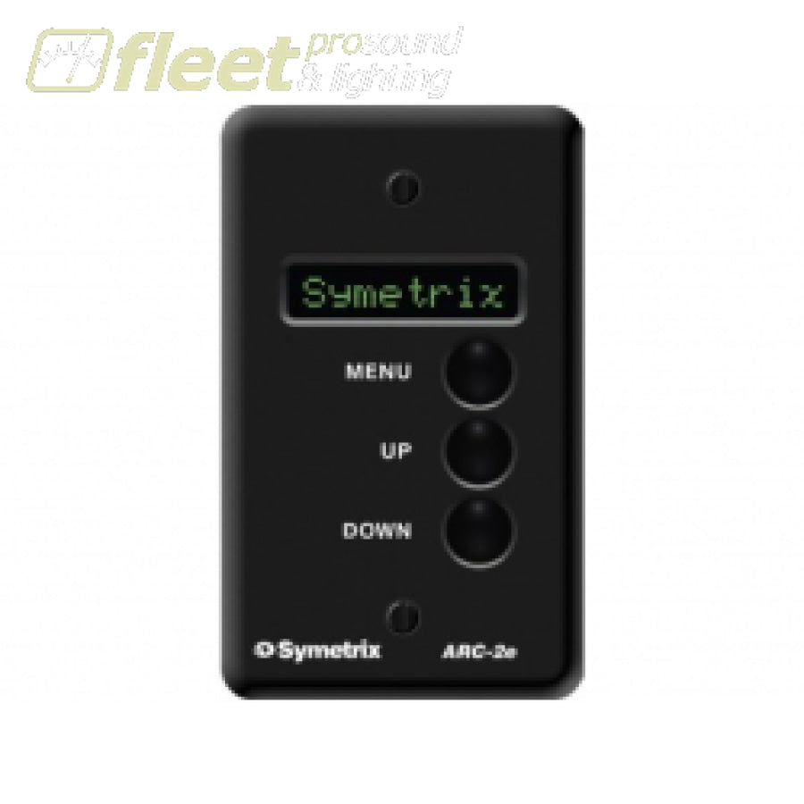 Symetrix SYM-ARC-2E-BL Wall Panel Controller - Black – Fleet Pro Sound