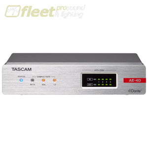 Tascam AE-4D 4-Channel AES/EBU Input/Output Dante Converter w/ built-in DSP Mixer MIC PREAMPS