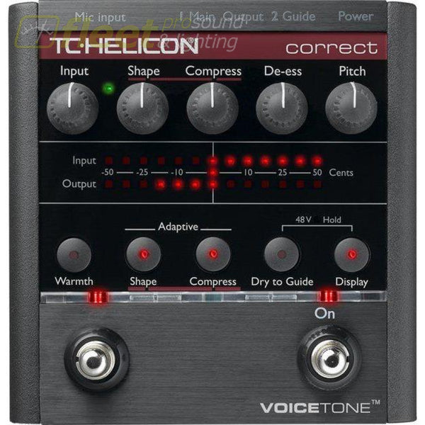 TC Helicon VoiceTone Correct Vocal Effects Pedal – Fleet Pro Sound