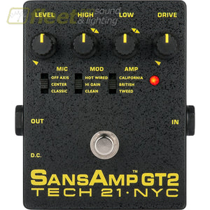 Tech 21 GT2 Sansamp Guitar Amp Simulator GUITAR MULTI FX