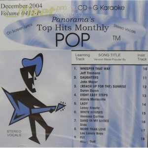 Top Hits Monthly Pop Thmp0412 December 2004 Karaoke Discs