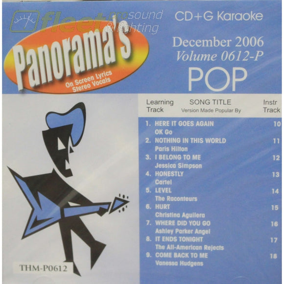 Top Hits Monthly Pop Thmp0612 Pop December 2006 Karaoke Discs