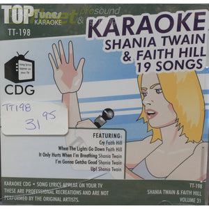 Top Tunes Tt198 Shania Twain Faith Hill Karaoke Discs